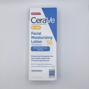 CeraVe AM Facial Moisturizing Lotion SPF 50 - NIB